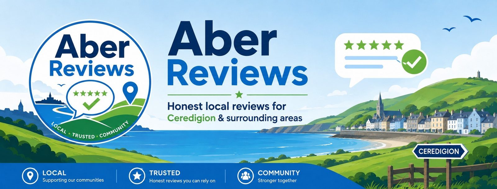 Aber Reviews — honest local reviews for Ceredigion & surrounding areas